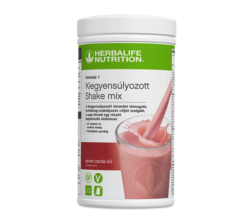Herbalife Formula 1 Kiegyensúlyozott shake mix epres csoda