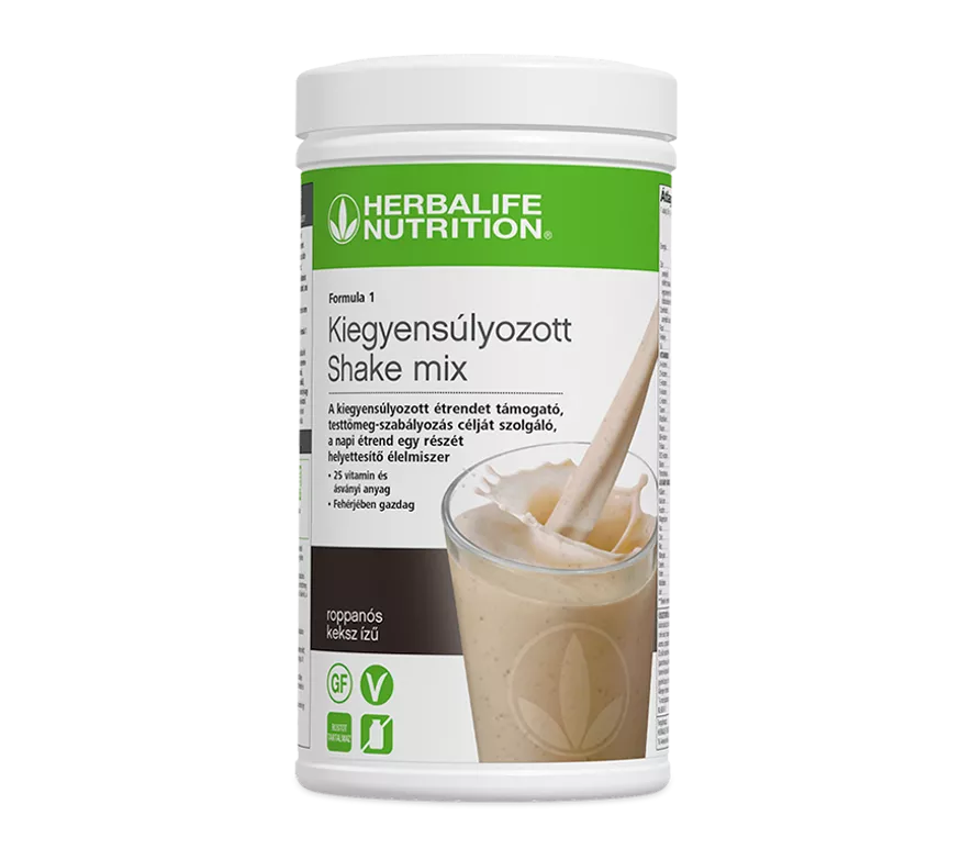 Herbalife Formula 1 Kiegyensúlyozott shake mix roppanós keksz