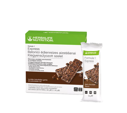 Herbalife F1 Kiegyensúlyozott Express Szelet étcsokoládés 7x56g